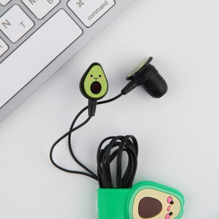 Set a holder for wires + headphones "Avocado", mod. VBT 1.3, 12.5 x 8.5 cm-4