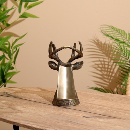 Stand for a bottle "Deer" aluminum 18x12x22 cm-2