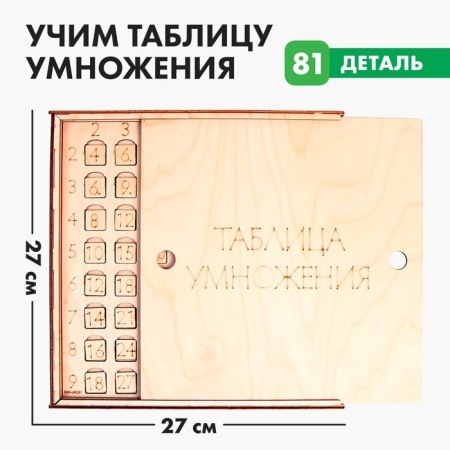 Training game "Learning a multiplication table"