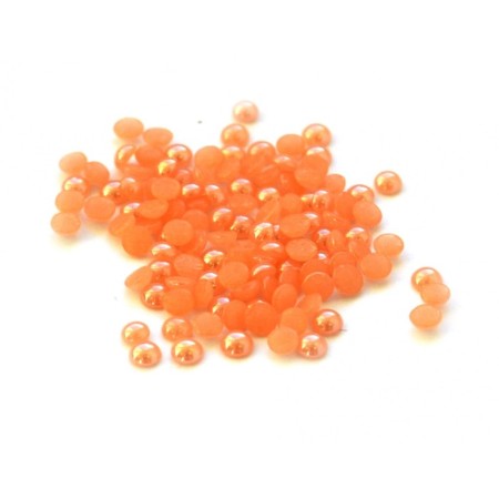 Pole rhinestones, No. 3 pearl orange, 50 pcs