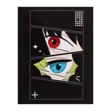 Notepad A6, 64 sheets in the ANime cage, solid cover, offset unit