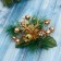 Jewelry jewelry "spruce composition" (set 2 pcs) gold berries, 9x9 cm