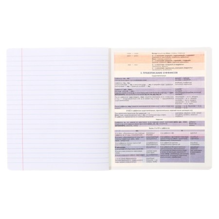 Subject notebook, 36 sheets, ruler, Russian language, Erichkrause "Timeline", coated cardboard, Bloc Offset 100%, information block-4