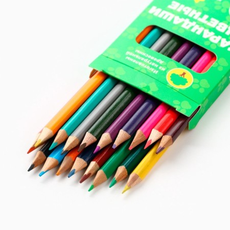 Colored pencils, 18 colors, trihedral, puppy patrol-2