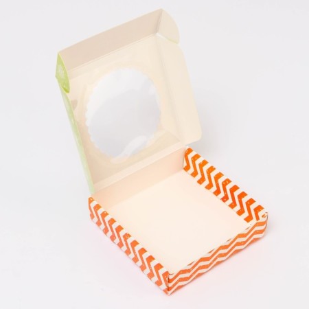 Gift box team with the window "New Year", 11.5 x 11.5 x 3 cm-4
