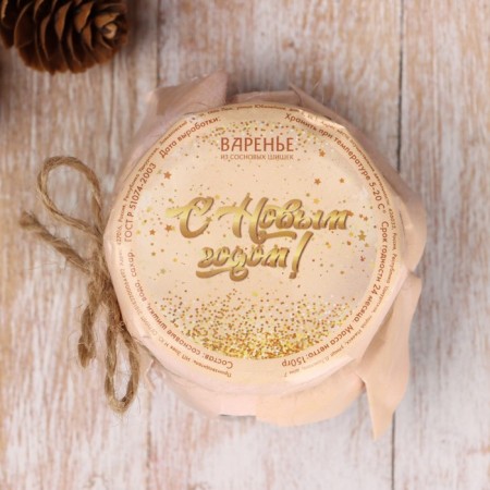Jam "New Year" from pine cones, 100 ml-4
