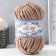 Yarn "Velluto" 100% micropoliester 68m/100g (329 tobacco-brown)
