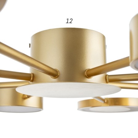 Causteen with PDU 2301/8GD LED 160W 3000-6000k gold 93x93x8 cm Bayerlux-5
