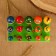 Set for the development of the logic "Mushrooms", 15 pcs 2-4.5 cm, board 12x24 cm