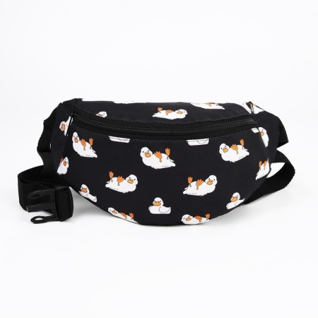 Lightning waist bag, black color-1