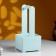 Kashpo - wooden box 13.5x13.5x30 cm gray -blue Provence
