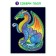 Luminous puzzle "Dragon", fluorescent paints, 68 details