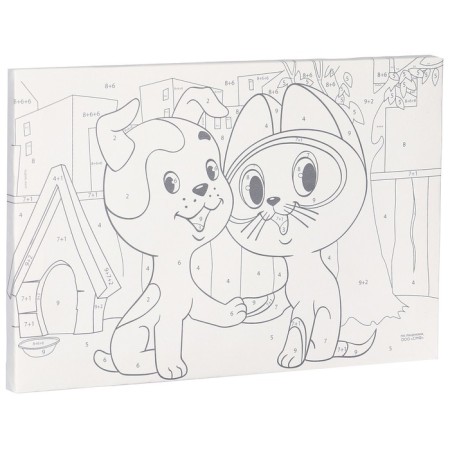 Picture on numbers for children, 20x30 cm, kitten wow-8