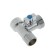 Ball "STM", three -pass, 1/2 "x3/4" x1/2 ", for household appliances, chrome