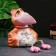 The piggy bank "Crow - Miracle in feathers" yellow, 20cm