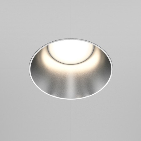 Building lamp Technical DL051-01-GU10 -RD-WS, GU10, 1x20 W, 140x140x55 mm, matte silver-2