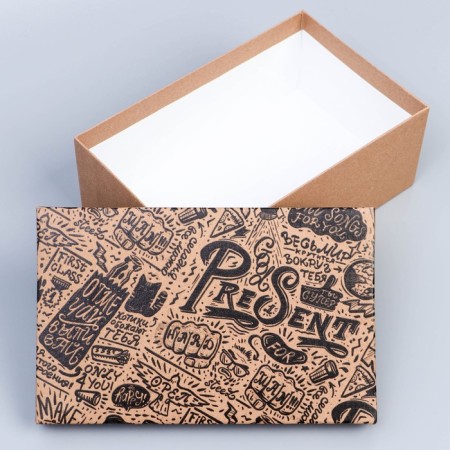 Set of boxes 6 in 1, gift packaging, “for the best man”, 12 x 7 x 4 - 22 x 14 x 8.5 cm-6