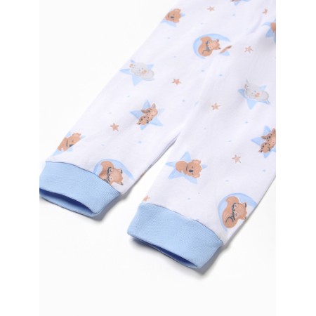 Clotteers with an open leg children's "dream", milk/blue color, height 68-2