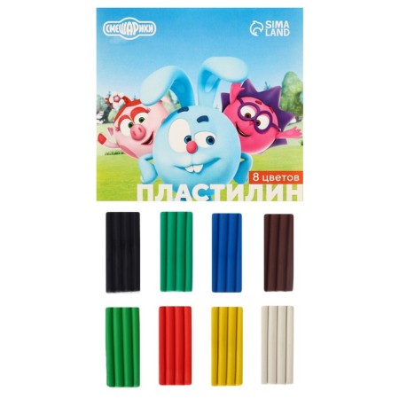 Plasticine 8 colors 120 g "Smeshariki"-5
