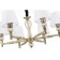 Suspended lamp 8x60W E27, size 90.5x90.5x83 cm