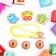 Lining "Animals", 6 parts: 3 × 2 cm; 4 × 2 cm