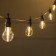 Girlyanda "Bels Light" 5 m with nozzles "bulbs", IP44, UMS, dark thread, 10 LED, glow warm white, 220 V