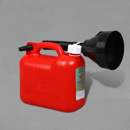 Kanistr Fuel and Manic Ground, 5 L, with a funnel, red-2