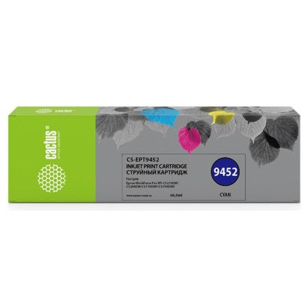 CACTUS CS-Ed9452 T9452 cartridge for Epson WF-C5290DW/C5790DW, 66 ml, blue color