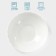 Deep plate AVVIR "Diva", D = 18 cm, glass ceramic, white color