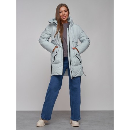 Winter jacket, size 48, turquoise color-13