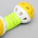 Two toy for cats "Two balls on the spring", balls 4 cm, mix of flowers