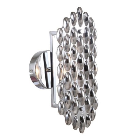 Wall lamp GLAZGO 1xe14 40W, size 15x13x30 cm, chromium color-1