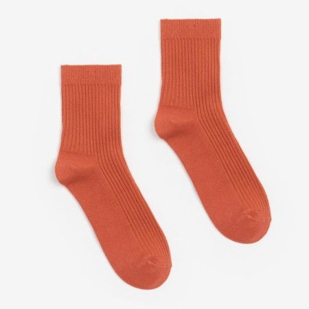 Women's socks minaku orange color, size 36-39 (23-25 ​​cm)-1