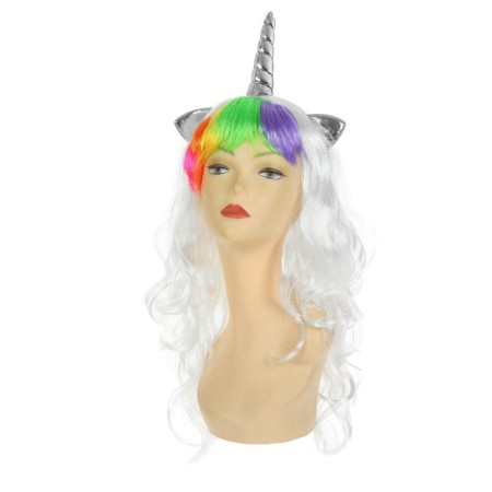 Carnival wig "Unicorn", with a bang