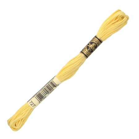 The threads of the DMC 117 (727), 12 pcs. packaged