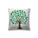 Decorative pillowcase "Original tree", on a zipper, size 45x45 cm