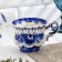 Tea pair "Tent", gzhel, porcelain, 9x15 cm