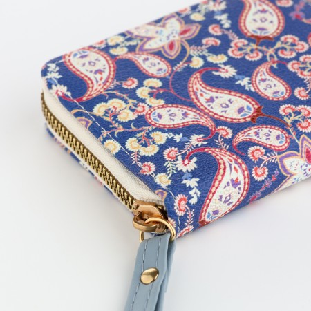 Women's wallet with lightning, blue color-3