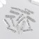 Decor for creativity Metal "Inscription - Friends" silver 2x0.5 cm