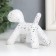 Souvenir Polystone "Dog" White in specking 10x7.8x5.4 cm
