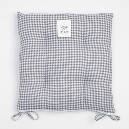 Siddle on the chair Ethel "Cell" 40x40 cm, col. gray, 100% polyester-7