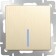 Single-valve circuit breaker with WL10-SW-1G-2W-LOD backlight, champagne color