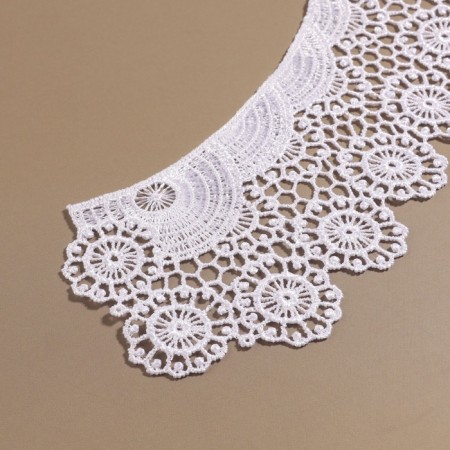 Collar sewing, guipyur, 22 × 6.5 cm, white color-3