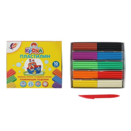 Plasticine floating 10 colors "Baby"-5