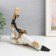 Polystone souvenir "African beauty with a jug" white-gold 24.5x9.5x19 cm