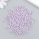 Glass beads 6/0 "delicate lilac" Makarun, gloss 450 gr