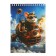 Notepad A5, 40 sheets in a cage on the crest "steampunk", cover covering cardboard, mix