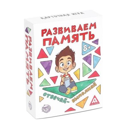 Board game "Developing memory", 104 cards, 8+-4