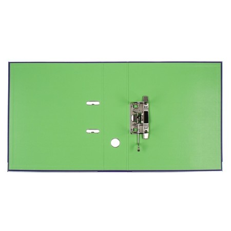 A4, 75 mm, Lamark, PVC, double-sided coverage, metal edging, pocket for a spine, assembled, purple/pistachio-4
