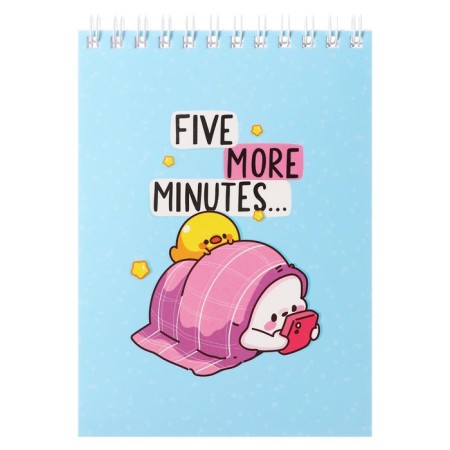 Notepad A6 60 sheets in the Meshu Ceal "Happy Time", matte lamination, selective UV-lace-3